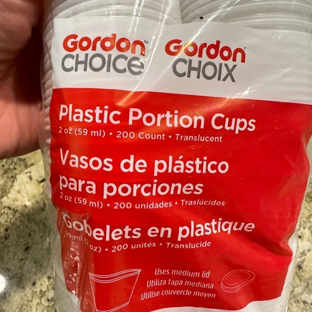 200ct Clear Plastic Portion Cups, 2oz
